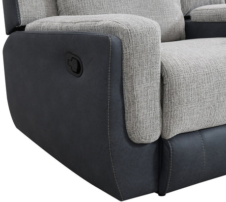BANDERA Gray Power Reclining Sofa & Loveseat