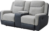 BANDERA Gray Power Reclining Sofa & Loveseat