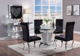 BAQUET Mirrored 5 Piece Dining Set