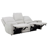 BARRETT Light Gray Fabric Power Reclining Sofa & Loveseat