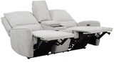 BARRETT Light Gray Fabric Power Reclining Sofa & Loveseat
