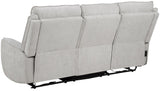 BARRETT Light Gray Fabric Power Reclining Sofa & Loveseat