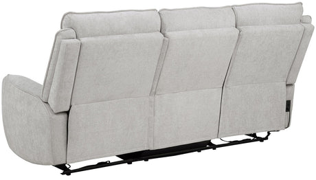 BARRETT Light Gray Chenille Power Reclining Sofa & Loveseat