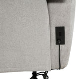BARRETT Light Gray Fabric Power Reclining Sofa & Loveseat