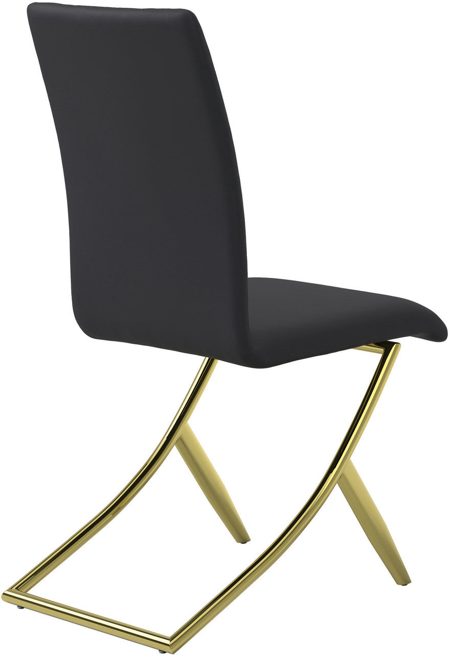 BARRETT-LEZIA Black & Gold 5 Piece Dining Set