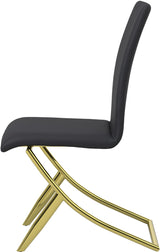 BARRETT-LEZIA Black & Gold 5 Piece Dining Set