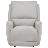 BARRETT Light Gray Chenille 36" Wide x 40" Height Rocker Recliner