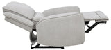 BARRETT Light Gray Chenille 36" Wide x 40" Height Rocker Recliner