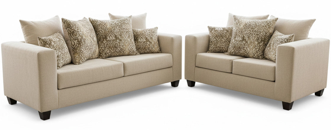 BAYRON Cream Sofa & Loveseat