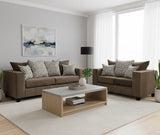 BAYRON Brown Sofa & Loveseat