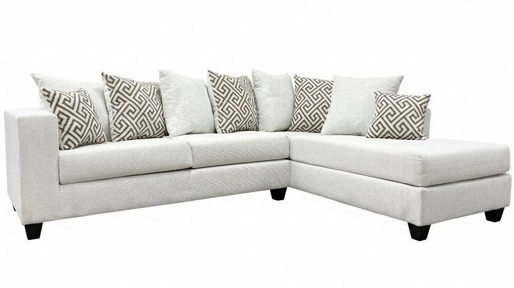 BAYRON Off White 107" Sectional