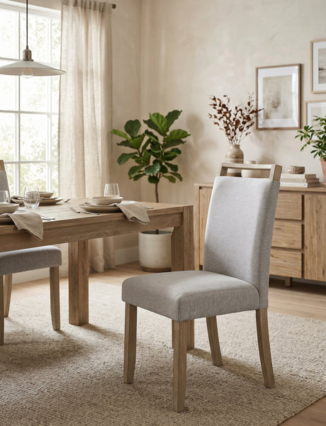 BAYSIDE Greige 19" Wide Dining Chair