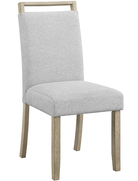 BAYSIDE Greige Real Marble 5 Piece Dining Set