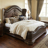 BEACON Dark Cherry 75" Height Luxury Master Bed