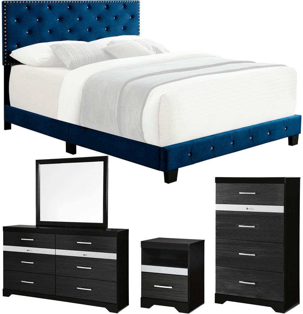 BEKEI Blue Bedroom
