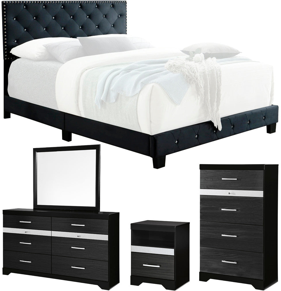 BEKEI Dark Gray Bedroom