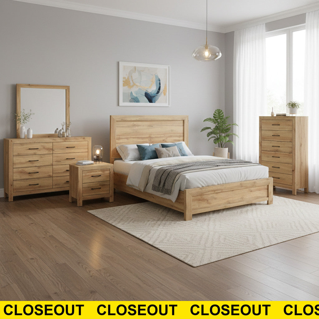 BELEME Natural Bedroom Set