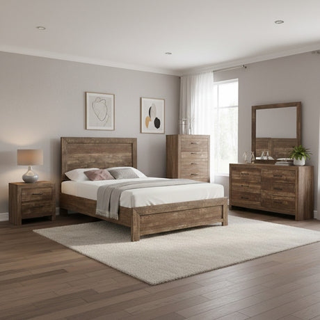 BELEME Brown Bedroom Set