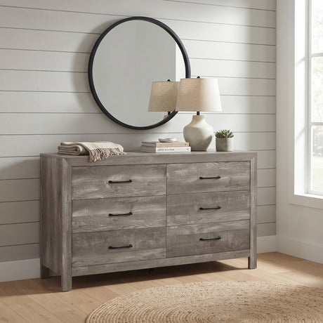 BELEME Brown 59" Wide x 40" Height Dresser