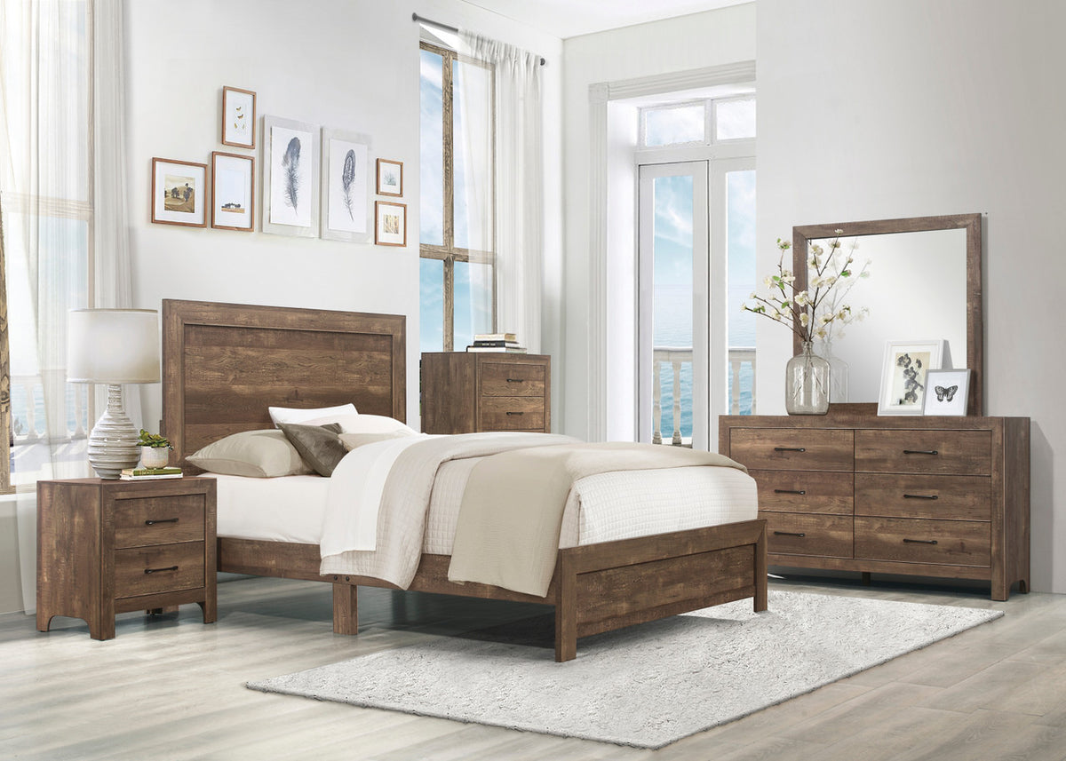 BELEME Brown Bedroom Set