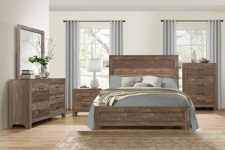 BELEME Brown Bedroom Set