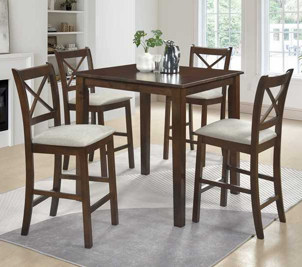 BELTA Brown 5 Piece Counter Set