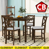 BELTA Brown 5 Piece Counter Set