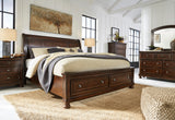 ATLAS Dark Brown Storage Bedroom Set