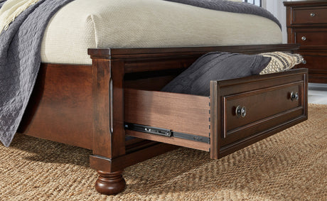 ATLAS Dark Brown Storage Bedroom Set