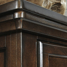 ATLAS Dark Brown 65" Wide x 77" Height Dresser & Mirror