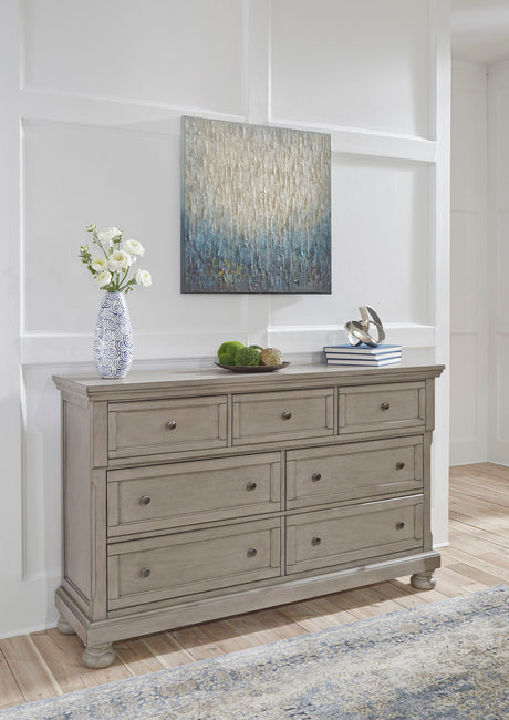 Belton Gray 65" Wide Dresser