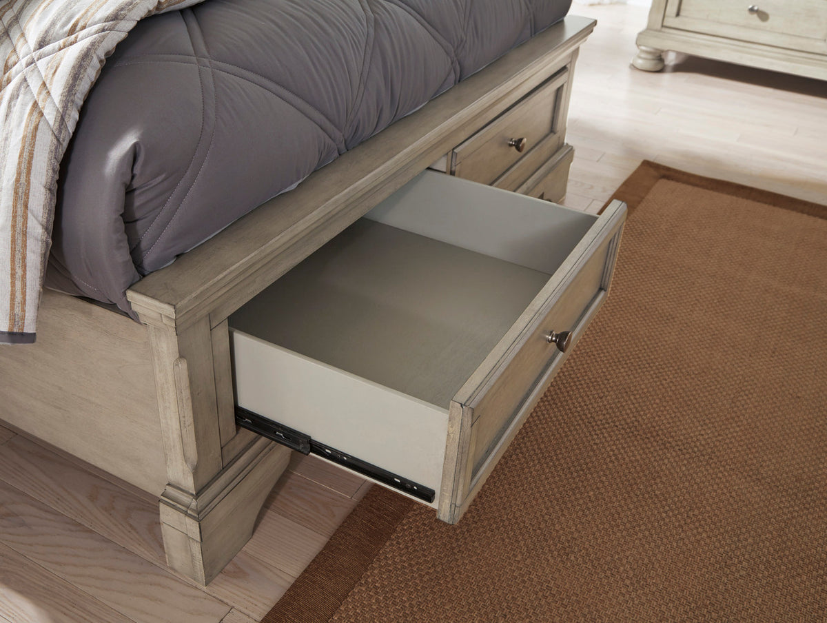 Belton Light Gray Youth Storage Sleigh Bed