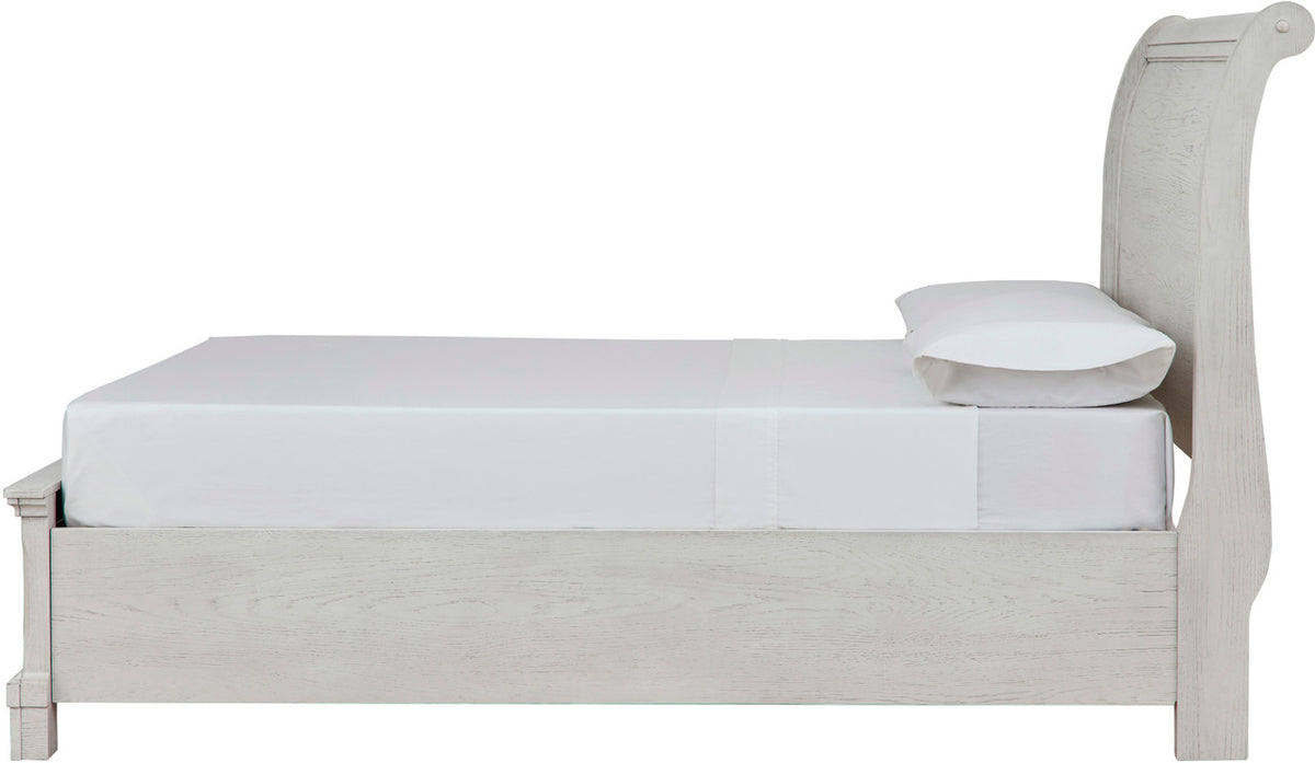 Belton White Youth Storage Sleigh Bed