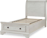 Belton White Youth Storage Sleigh Bed