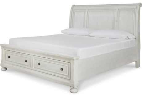 BELTON White Storage Bedroom Set