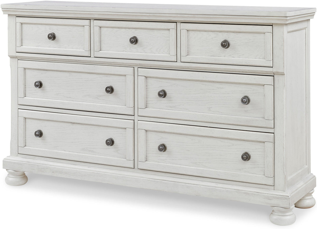 Belton White 65" Wide Dresser & Mirror