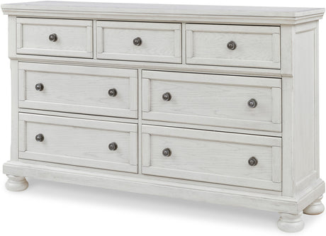 Belton White 65" Wide Dresser & Mirror