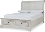 Belton White Youth Storage Sleigh Bed