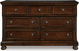 ATLAS Dark Brown 65" Wide x 40" Height Dresser