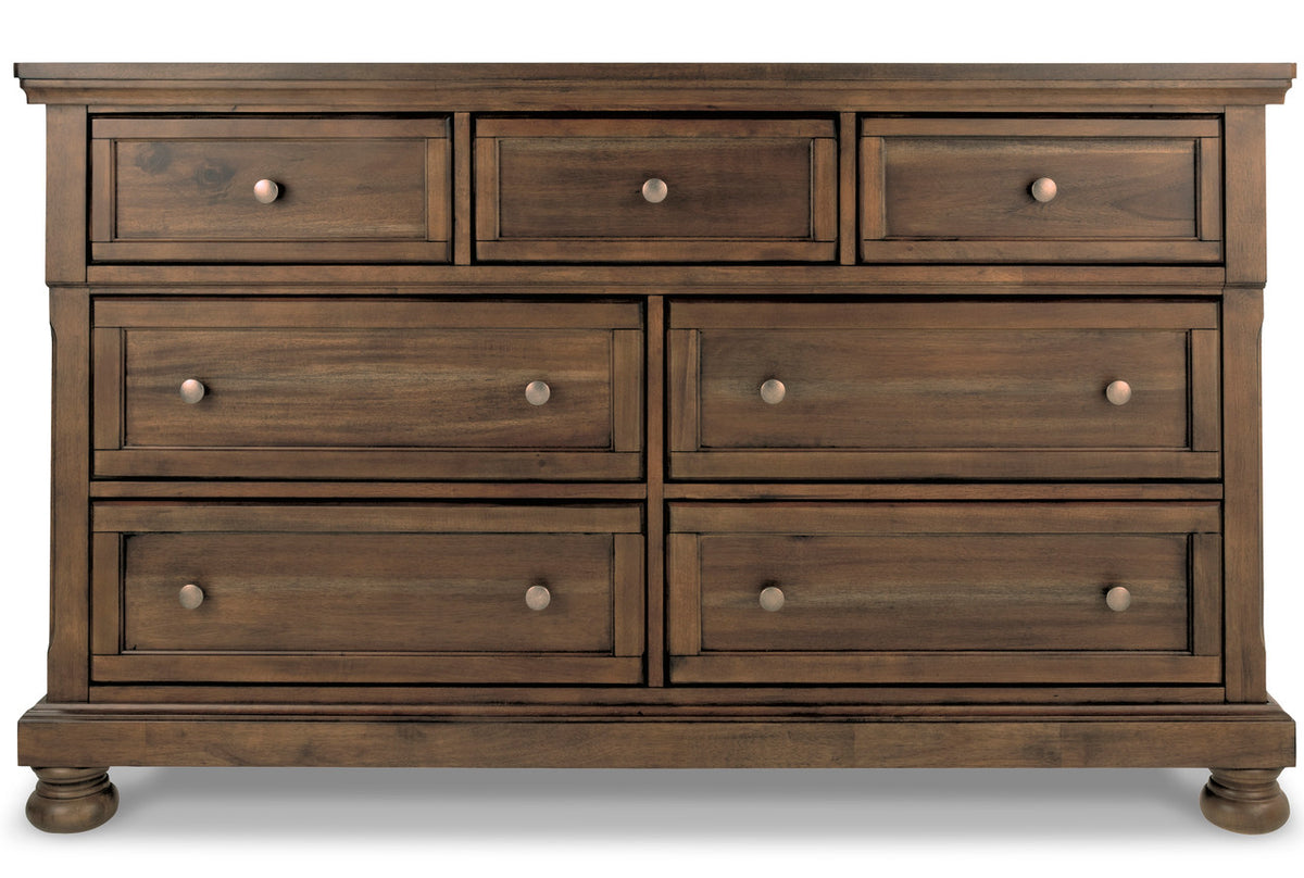 BELTON Light Brown 65" Wide Dresser