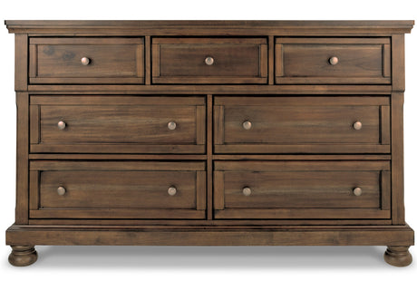 BELTON Light Brown 65" Wide Dresser