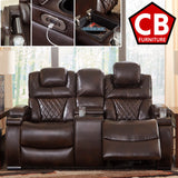 BENTLEY 72" Wide Power Reclining Loveseat