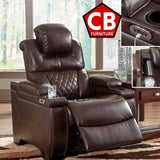 BENTLEY 37" Wide x 44" Height Power Recliner