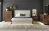 BERKLEY Boucle 60" Height Bed with LED Footboard