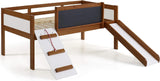 BERTHA Twin Platform Low Loft Bed with Chalkboard