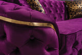 BETHANY Purple Velvet Sofa & Loveseat