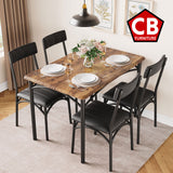 BEXAR Brown 5 Piece Dining Set