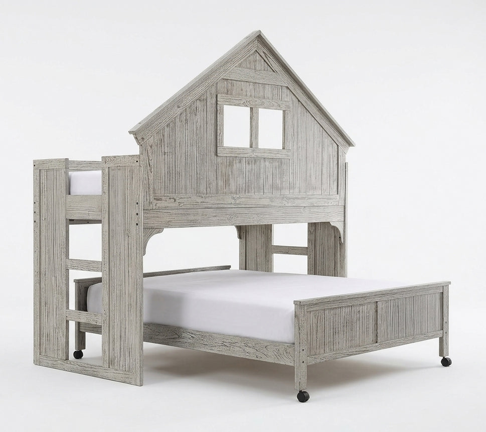 BIDDY Twin over Full 82" Wide x 84" Height Loft Bed