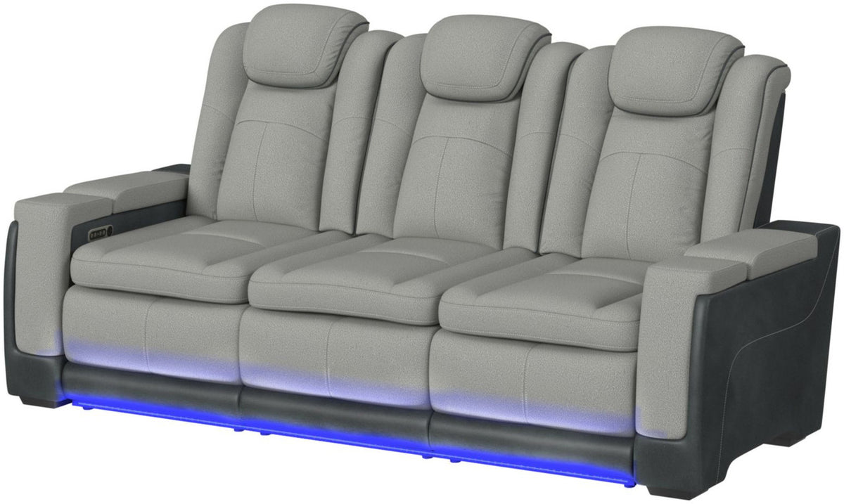 BIGBEND Gray 88"Wide  Power Reclining Sofa