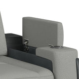 BIGBEND Gray 39" Wide x 43" Height Power Recliner